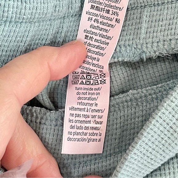 VICTORIA’S SECRET Waffle Knit Jogger Style Lounge Pant with Pockets, XXL - Picture 9 of 10